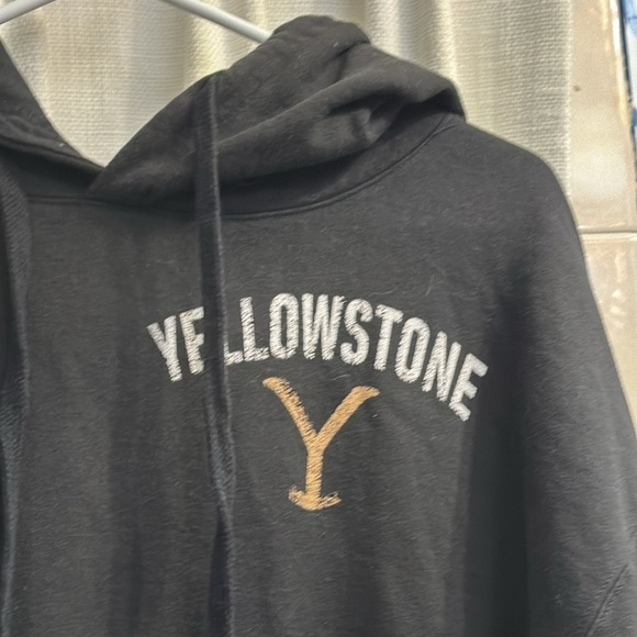 Men’s Tultex Black Yellowstone Cotton & Polyester Hooded Sweatshirt Size XL - Picture 4 of 7